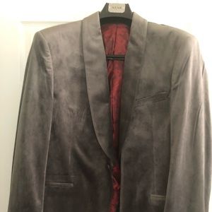 Azar man blazer velvet grey 46r